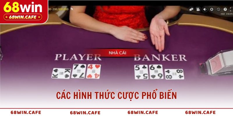 Các hình thức cược phổ biến trong cách chơi Baccarat